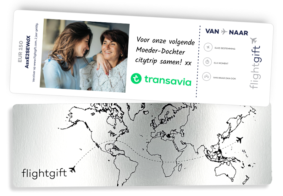 1 Cadeaubon voor alle Transavia vluchten wereldwijd